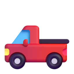Pickup Truck emoji on Microsoft