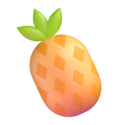 Pineapple emoji on Microsoft