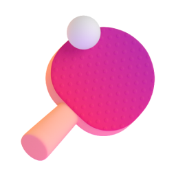 Ping Pong emoji on Microsoft
