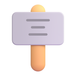 Placard emoji on Microsoft