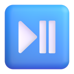 Play or Pause Button emoji on Microsoft