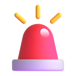 Police Car Light emoji on Microsoft