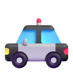 Police Car emoji on Microsoft
