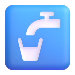 Potable Water emoji on Microsoft