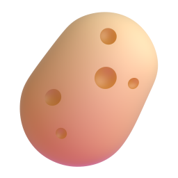 Potato emoji on Microsoft