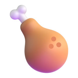 Poultry Leg emoji on Microsoft