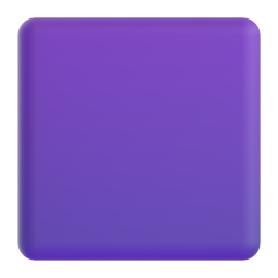Purple Square emoji on Microsoft