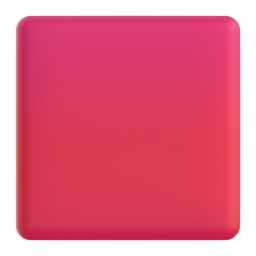 Red Square emoji on Microsoft