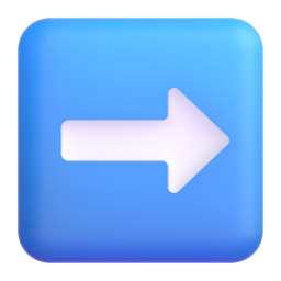 Right Arrow emoji on Microsoft