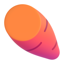 Roasted Sweet Potato emoji on Microsoft