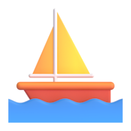 Sailboat emoji on Microsoft