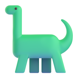 Sauropod emoji on Microsoft