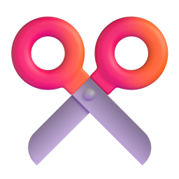 Scissors emoji on Microsoft
