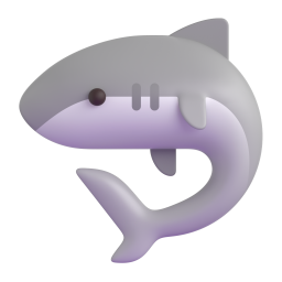 Shark emoji on Microsoft