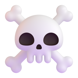 Skull and Crossbones emoji on Microsoft