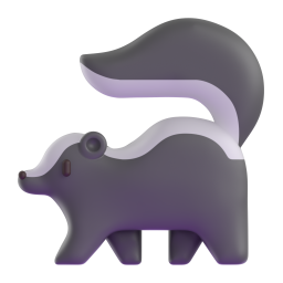 Skunk emoji on Microsoft
