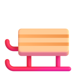 Sled emoji on Microsoft