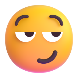 Smirking Face emoji on Microsoft