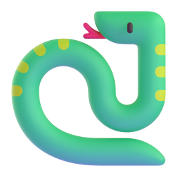 Snake emoji on Microsoft