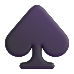 Spade Suit emoji on Microsoft