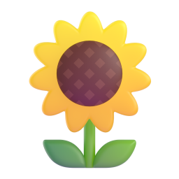 Sunflower emoji on Microsoft