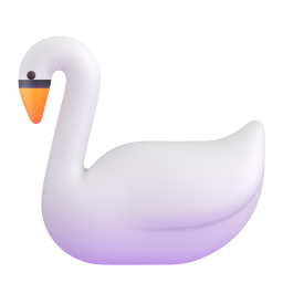 Swan emoji on Microsoft