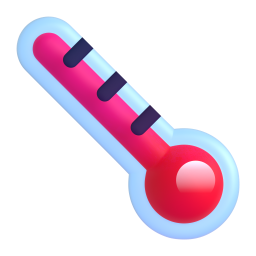 Thermometer emoji on Microsoft