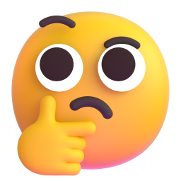 Thinking Face emoji on Microsoft