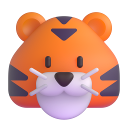 Tiger Face emoji on Microsoft