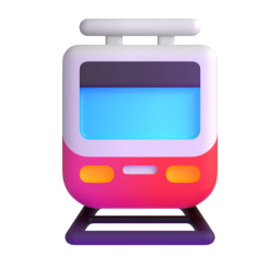 Tram emoji on Microsoft