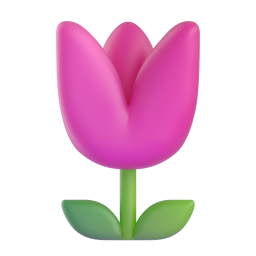 Tulip emoji on Microsoft