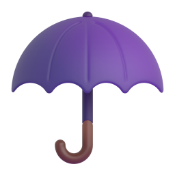 Umbrella emoji on Microsoft
