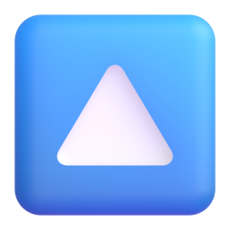 Upwards Button emoji on Microsoft