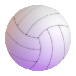 Volleyball emoji on Microsoft