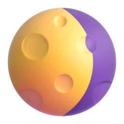 Waning Gibbous Moon emoji on Microsoft