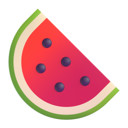 Watermelon emoji on Microsoft
