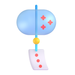 Wind Chime emoji on Microsoft