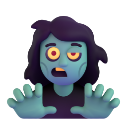 Woman Zombie emoji on Microsoft
