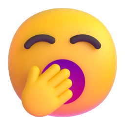 Yawning Face emoji on Microsoft