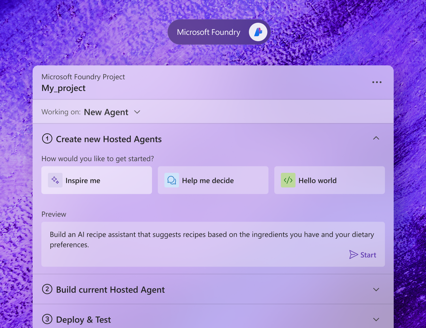 Microsoft Foundry preview