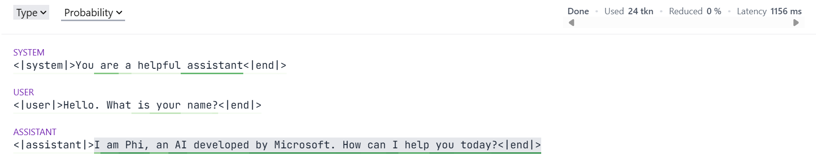 Guidance widget showing HTML generation