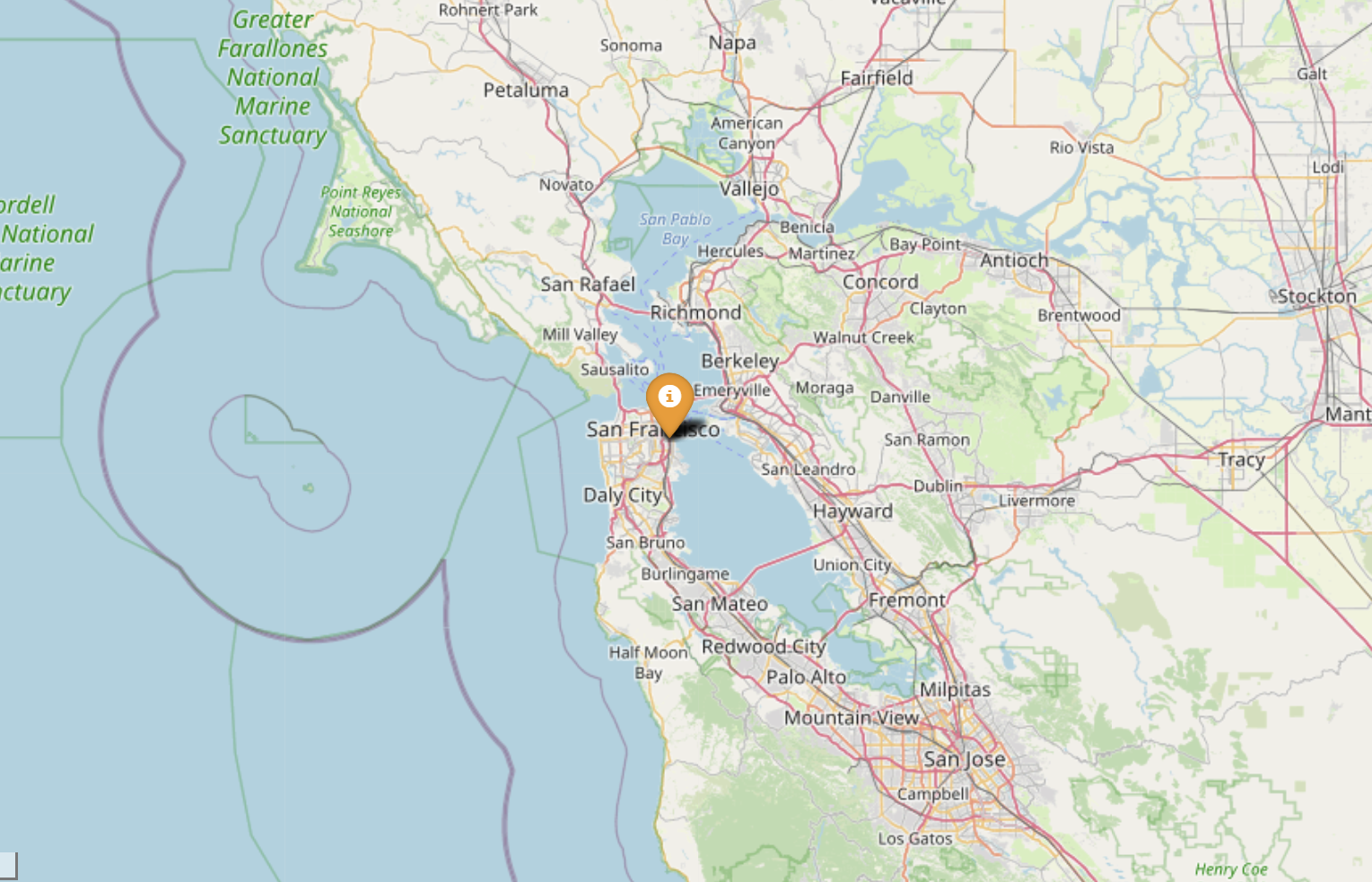 Plotting Geo IP Location Folium map