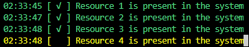 Format-Checklist output