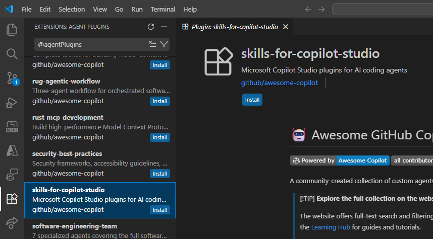 VS Code Extensions Store