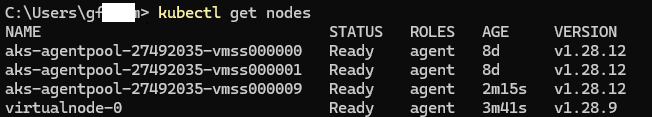 Kubectl virtual node Ready