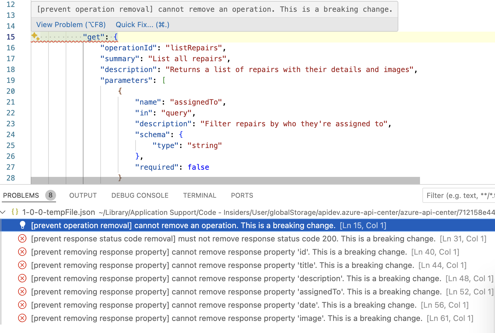 Breaking Change Detection