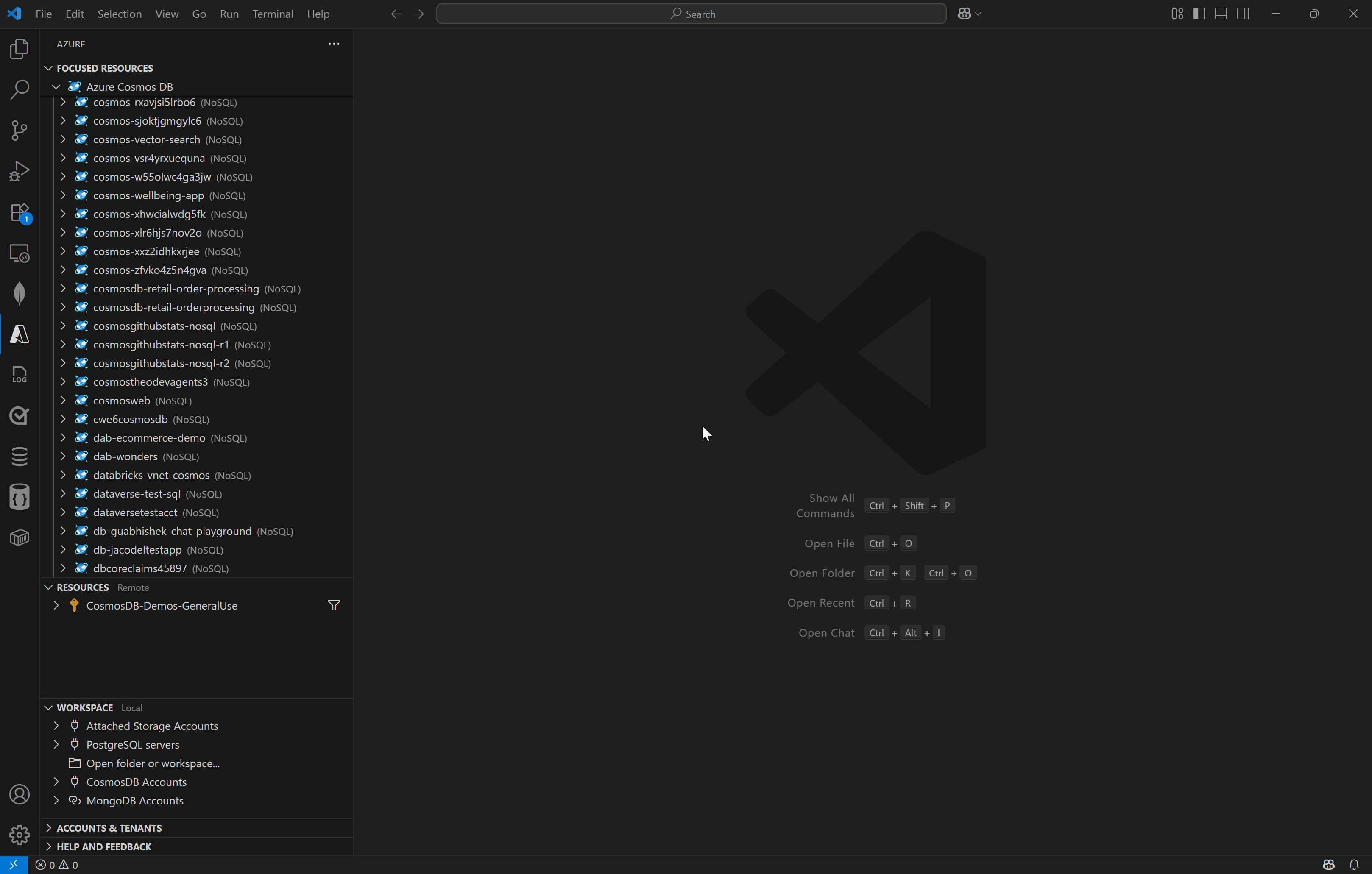 Azure Cosmos DB Extension