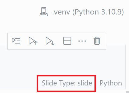 Modify slide type