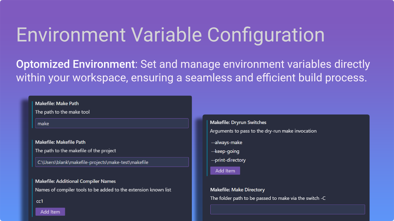 Environment Variable Configuration
