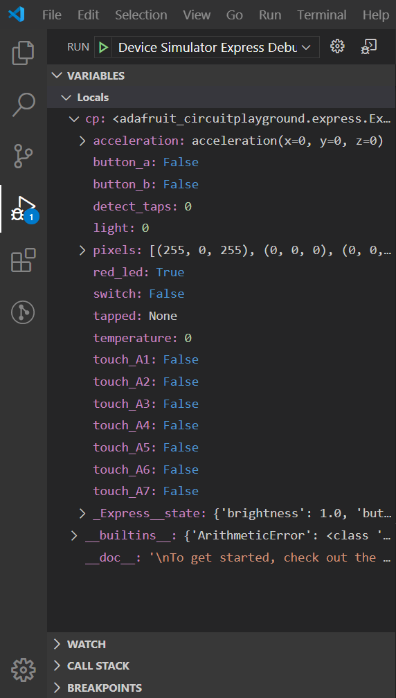 Debugger Variables